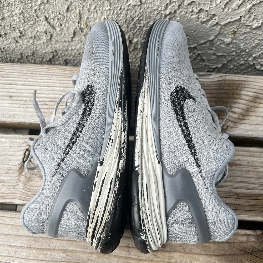 Nike Shoes Women Size 7 Lunarglide 7 Athletic Gray White Black 747356-002